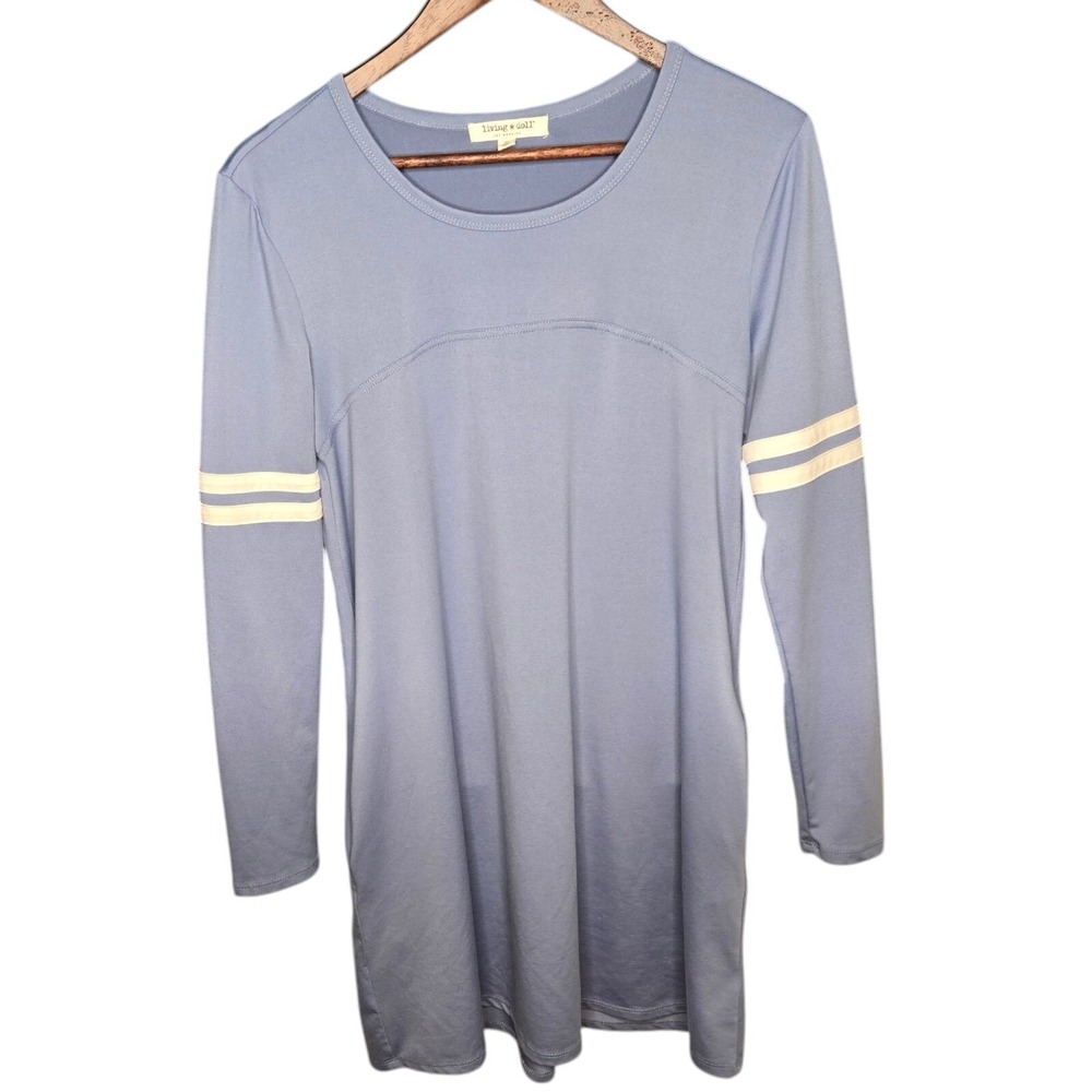 Living Doll Dress Long Sleeve‎ Casual T-Shirt Dress Athleisure Stripes Size M